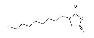 octylsulfanyl-succinic acid anhydride Structure