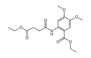 4,5-dimethoxy-2-[(4-ethoxy-1,4-dioxobutyl)amino]benzoic acid ethyl ester Structure