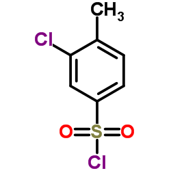 3-氯-4-甲基苯-1-磺酰氯结构式
