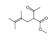 2-acetyl-4,5-dimethyl-hex-4-enoic acid methyl ester结构式