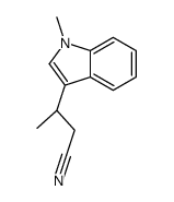 (3S)-3-(1-methylindol-3-yl)butanenitrile Structure