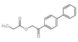 [2-oxo-2-(4-phenylphenyl)ethyl] propanoate结构式