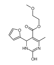 2-methoxyethyl 4-(furan-2-yl)-6-methyl-2-oxo-3,4-dihydro-1H-pyrimidine-5-carboxylate结构式
