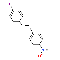 (4-iodophenyl)(4-nitrobenzylidene)amine structure