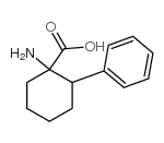 Cyclohexanecarboxylicacid, 1-amino-2-phenyl- Structure