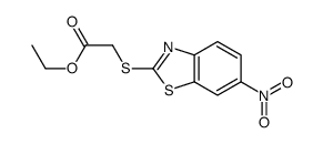 ethyl 2-[(6-nitro-1,3-benzothiazol-2-yl)sulfanyl]acetate Structure