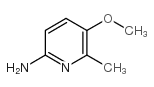5-甲氧基-6-甲基吡啶-2-胺结构式