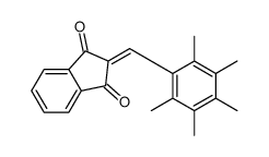2-[(2,3,4,5,6-pentamethylphenyl)methylidene]indene-1,3-dione Structure