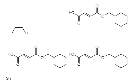 4-O-[butyl-bis[[4-(6-methylheptoxy)-4-oxobut-2-enoyl]oxy]stannyl] 1-O-(6-methylheptyl) but-2-enedioate Structure