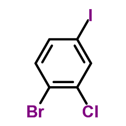 3-氯-4-溴碘苯结构式