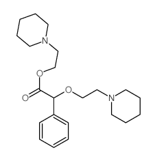 2-(1-piperidyl)ethyl 2-phenyl-2-[2-(1-piperidyl)ethoxy]acetate结构式
