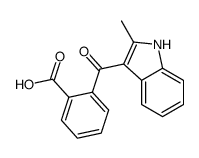 2-(2-methyl-1H-indole-3-carbonyl)benzoic acid结构式