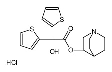1-azabicyclo[2.2.2]octan-3-yl 2-hydroxy-2,2-dithiophen-2-ylacetate,hydrochloride Structure