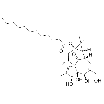 Dodecanoic acid ingenol ester structure