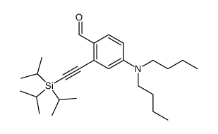 4-(dibutylamino)-2-((triisopropylsilyl)ethynyl)benzaldehyde结构式