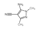 1H-Pyrazole-4-carbonitrile,5-amino-1,3-dimethyl- Structure