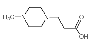 3-(4-甲基-1-哌嗪基)丙酸结构式