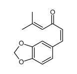 (1E)-1-(1,3-benzodioxol-5-yl)-5-methylhexa-1,4-dien-3-one Structure