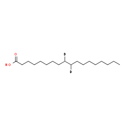 Stearic Acid-9,10-d2 structure
