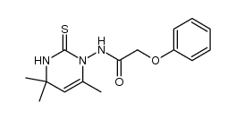 2-phenoxy-N-(4,4,6-trimethyl-2-thioxo-3,4-dihydro-2H-pyrimidin-1-yl)-acetamide Structure