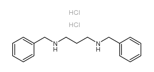 N,N-双(苯基甲基)-1,3-丙烷二胺双盐酸盐结构式