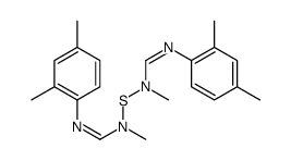 1,1'-Thiobis[(methylimino)methylidynenitrilo]bis(2,4-dimethylbenzene)结构式