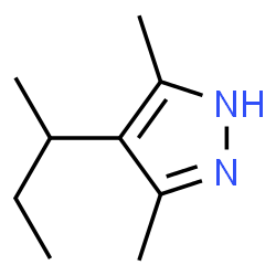 1H-Pyrazole,3,5-dimethyl-4-(1-methylpropyl)-,(+)- structure