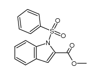 methyl 1-(phenylsulfonyl)-1H-indole-2-carboxylate Structure