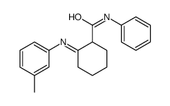 2-(3-methylphenyl)imino-N-phenylcyclohexane-1-carboxamide Structure