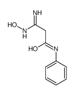 3-amino-3-hydroxyimino-N-phenylpropanamide结构式