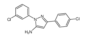1-(3-Chlorophenyl)-3-(4-chlorophenyl)-1H-pyrazol-5-ylamine picture