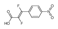 trans-p-Nitro-α,β-difluoro-zimtsaeure Structure