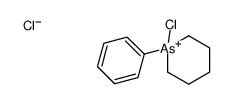 1-chloro-1-phenylarsinan-1-ium,chloride Structure
