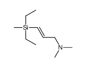 3-[diethyl(methyl)silyl]-N,N-dimethylprop-2-en-1-amine结构式