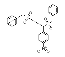 1-[bis(benzylsulfonyl)methyl]-4-nitro-benzene结构式