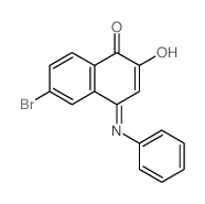 4-anilino-6-bromo-naphthalene-1,2-dione结构式