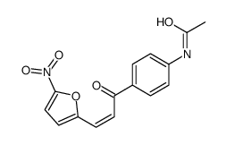 N-[4-[3-(5-nitrofuran-2-yl)prop-2-enoyl]phenyl]acetamide结构式