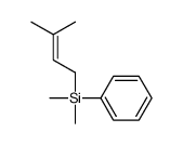 dimethyl-(3-methylbut-2-enyl)-phenylsilane Structure