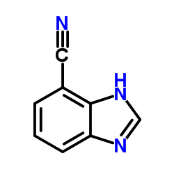 (9ci)-1H-苯并咪唑-4-甲腈结构式