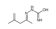 (4-methylpent-4-en-2-ylideneamino)urea Structure