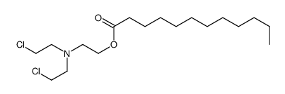 2-[bis(2-chloroethyl)amino]ethyl dodecanoate结构式