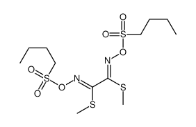 dimethyl N,N'-bis(butylsulfonyloxy)ethanediimidothioate结构式