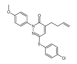 4-But-3-enyl-6-(4-chloro-phenylsulfanyl)-2-(4-methoxy-phenyl)-2H-pyridazin-3-one Structure