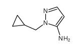 1-(环丙基甲基)-1H-吡唑-5-胺结构式