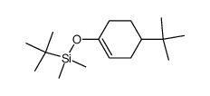 tert-butyl(4-tert-butylcyclohex-1-enyloxy)dimethylsilane结构式