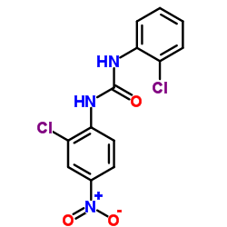 1-(2-chloro-4-nitrophenyl)-3-(2-chlorophenyl)urea结构式