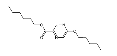 hexyl 5-hexyloxypyrazine-2-carboxylate结构式