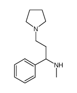 N-METHYL-(1-PHENYL-3-PYRROLIDIN-1-YL-PROPYL)AMINE结构式