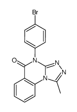4-(4-bromo-phenyl)-1-methyl-4H-[1,2,4]triazolo[4,3-a]quinazolin-5-one Structure