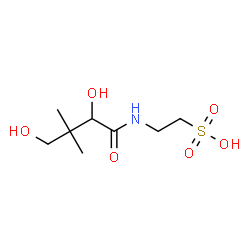 calcium bis[(R)-2-[(2,4-dihydroxy-3,3-dimethyl-1-oxobutyl)amino]ethane-1-sulphonate] Structure